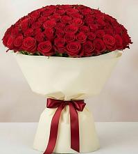 Букет 101 Красная роза Милано в Анучино