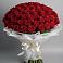 Букет 101 Красная роза Блэк Мэджик в Анучино