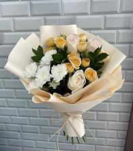 Букет цветов из:  Розы и Хризантемы в Анучино