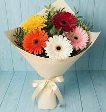 Букет цветов из:  Герберы в Анучино