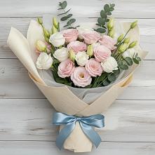 Букет цветов из:  Лизиантусы в Анучино