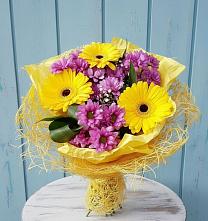 Букет цветов из:  Хризантемы и Герберы в Анучино