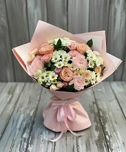 Букет цветов из:  Гвоздики, Розы и Хризантемы #REPLACE_PRED# Анучино