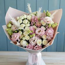 Букет цветов из:  Альстромерии и Розы в Анучино