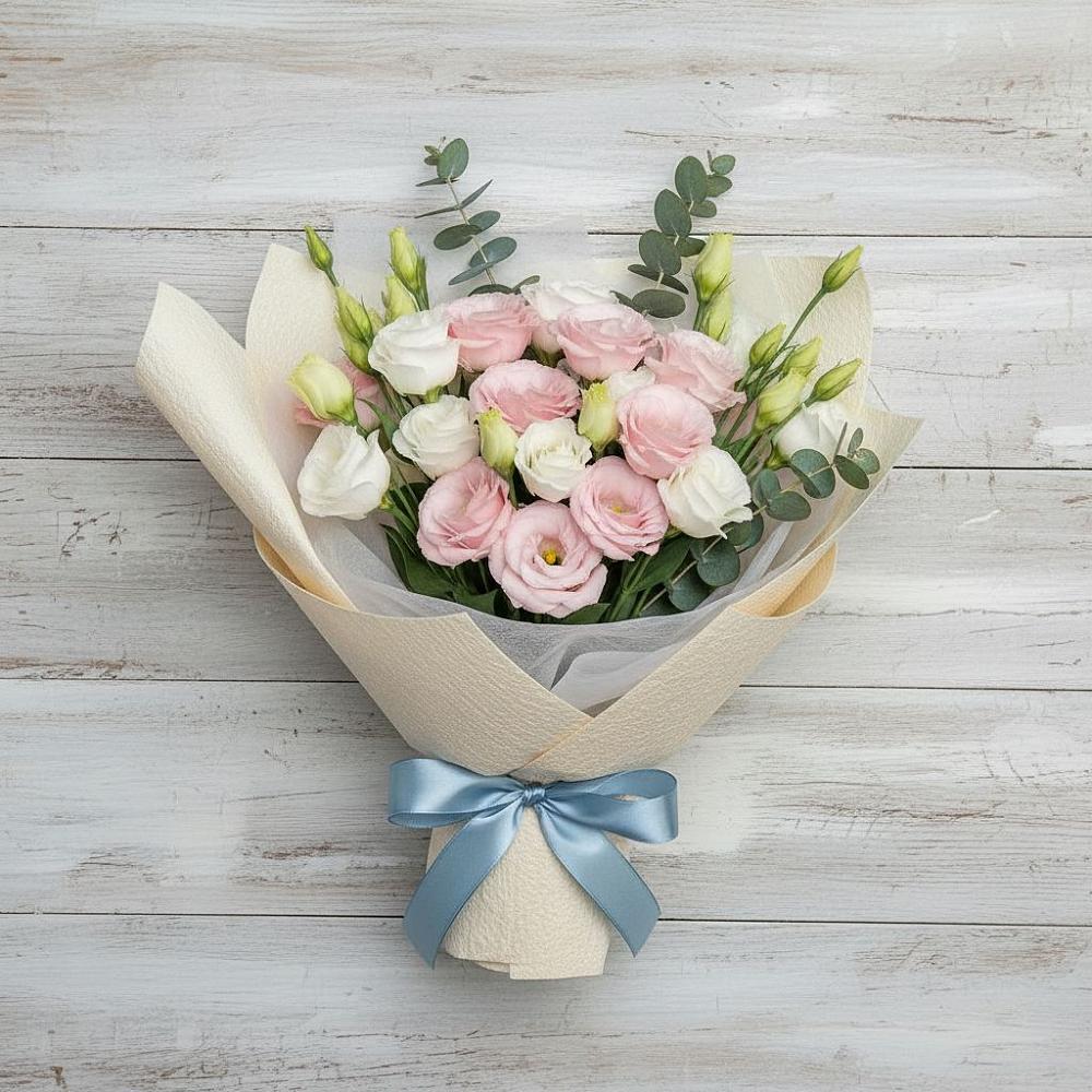 Букет цветов из: Лизиантусы в Анучино